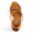 Modell 1178 Dark Tan Satin / Gold Shimmer