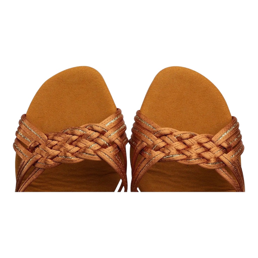 Modell 1178 Dark Tan Satin / Gold Shimmer