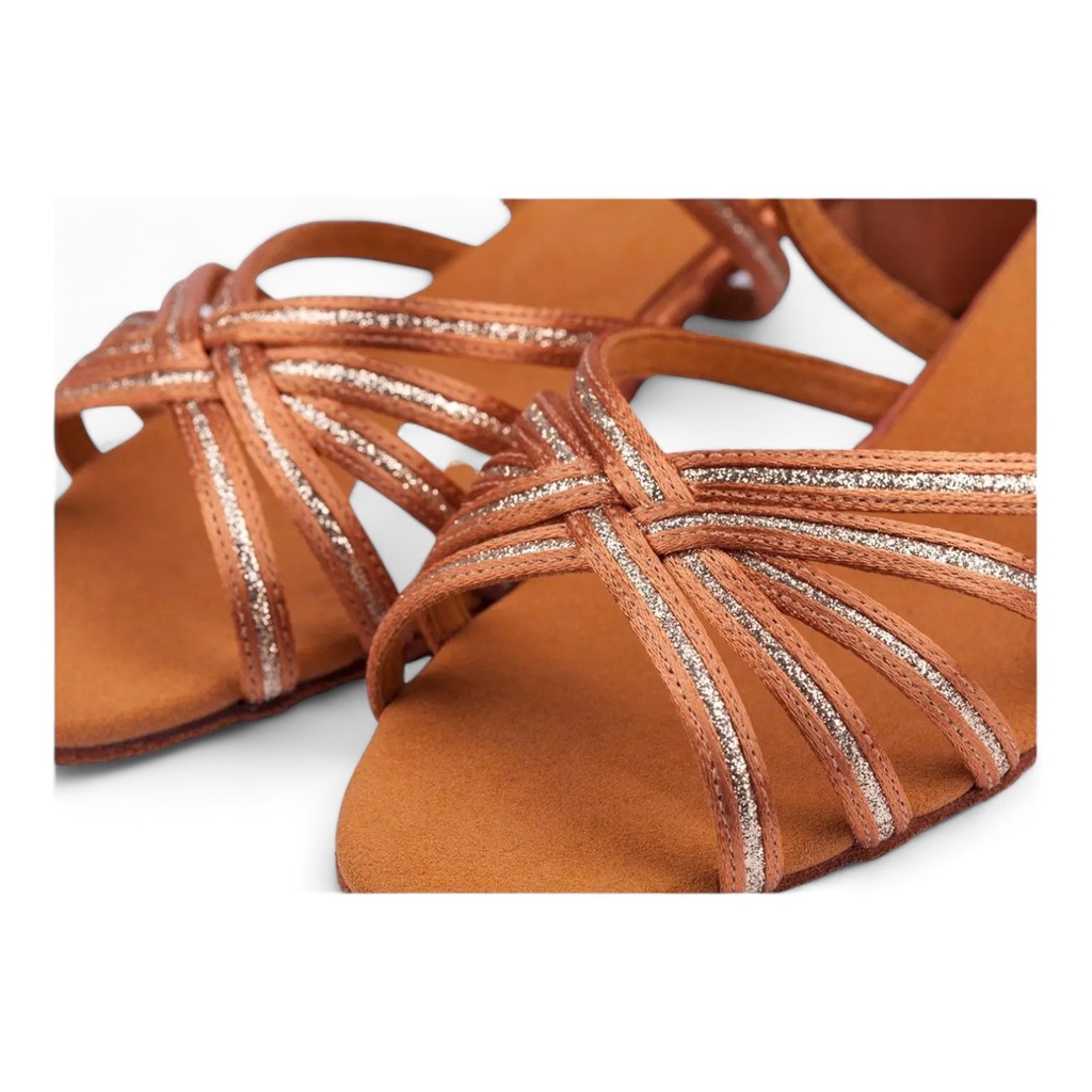 Modell 1426 Dark Tan Sateen / Gold Shimmer