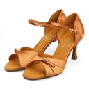 Modell 7843 Dark Tan Satin (VEGAN)
