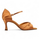 Modell 7843 Dark Tan Satin (VEGAN)