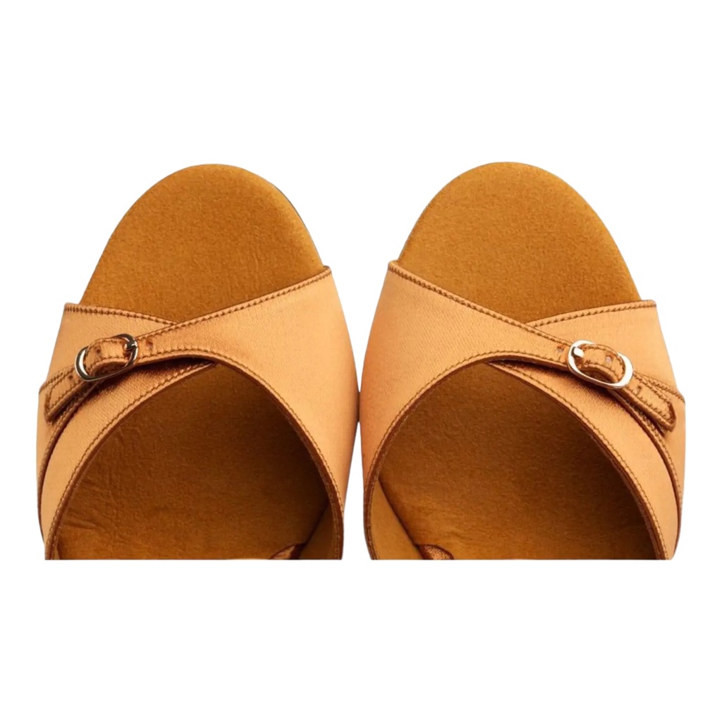 Modell 7843 Dark Tan Satin (VEGAN)