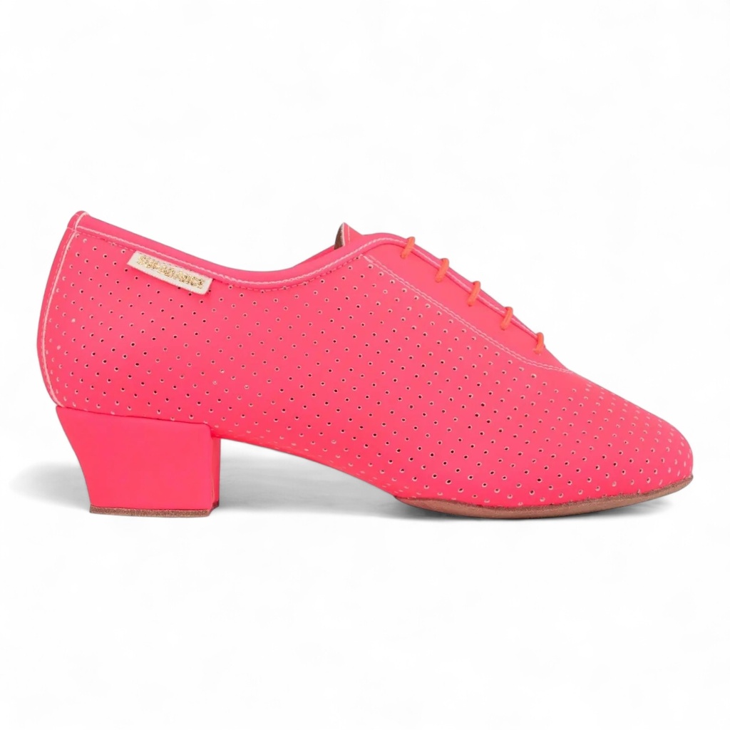 Modell 1326 Neon Pink Perforated Eco Leather