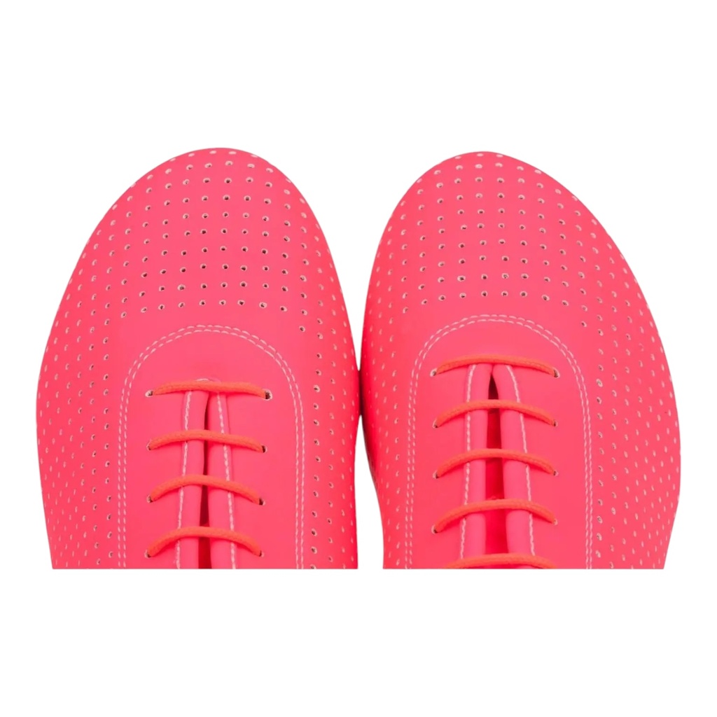 Modell 1326 Neon Pink Perforated Eco Leather