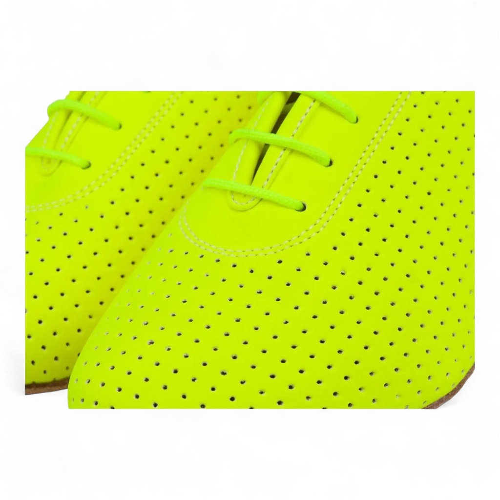Modell 1326 Neon Yellow Perforated Eco Leather