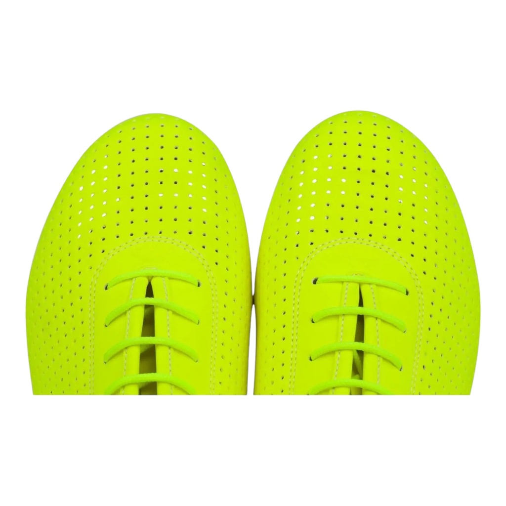 Modell 1326 Neon Yellow Perforated Eco Leather