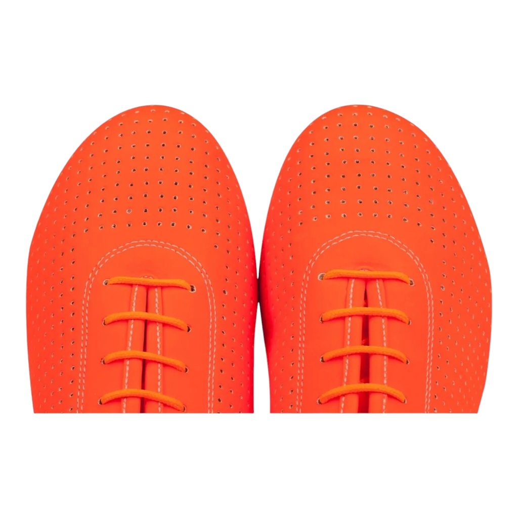 Modell 1326 Neon Orange Perforated Eco Leather