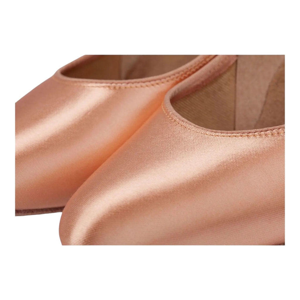 Modell 1016 Flesh Satin Comfort Heel