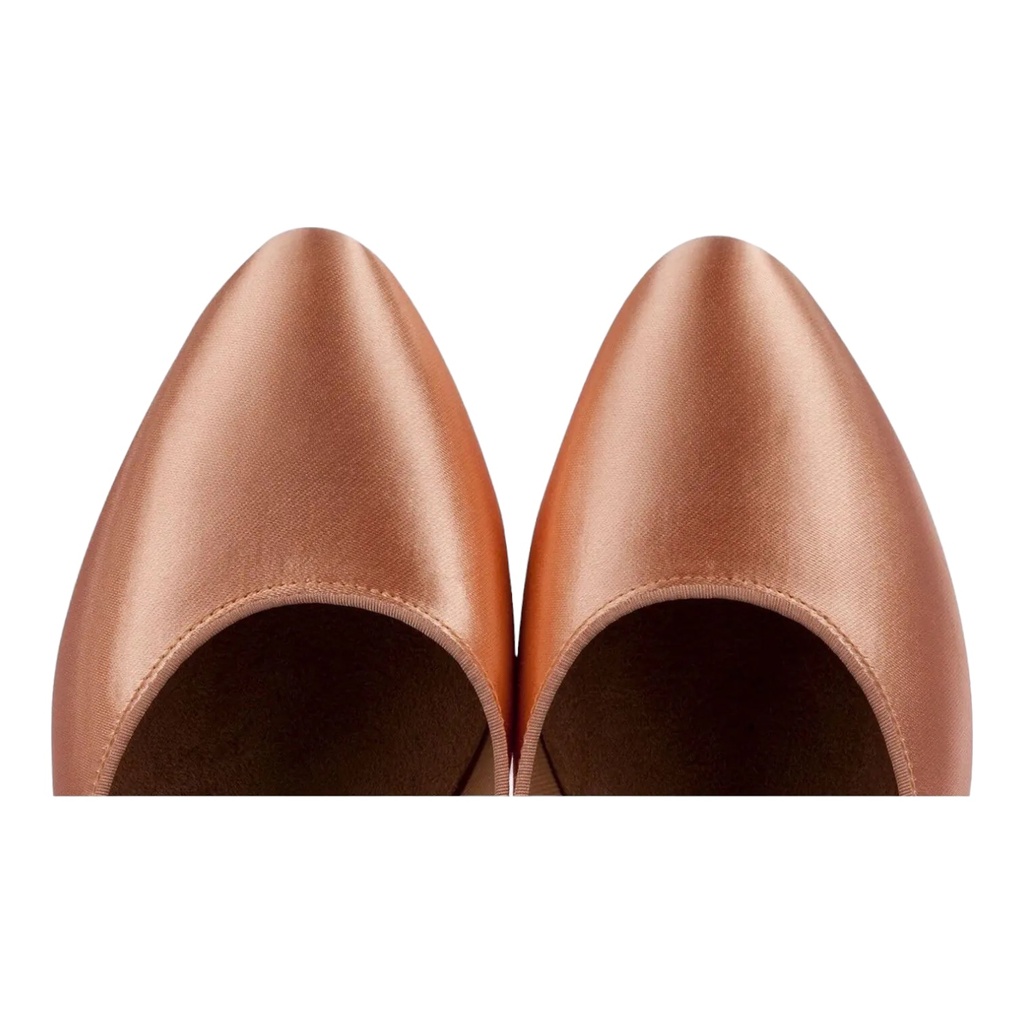 Modell 1016 Flesh Satin Comfort Heel