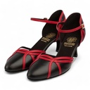 Modell 1542 Black/Red Leather