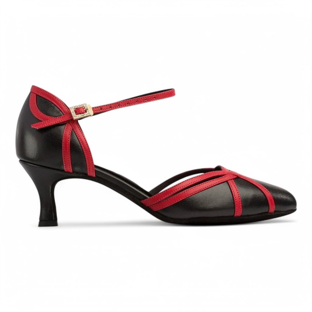Modell 1542 Black/Red Leather