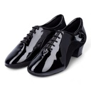 Modell 8509 in Black Patent / Suede