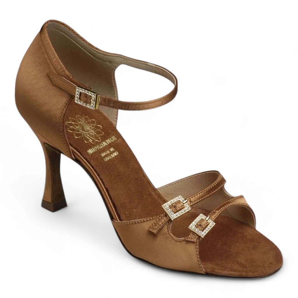 Modèle 1616 Dark Tan Satin (2" (5,08 cm), UK 2,0 (ca, EU 34), non végétalien)