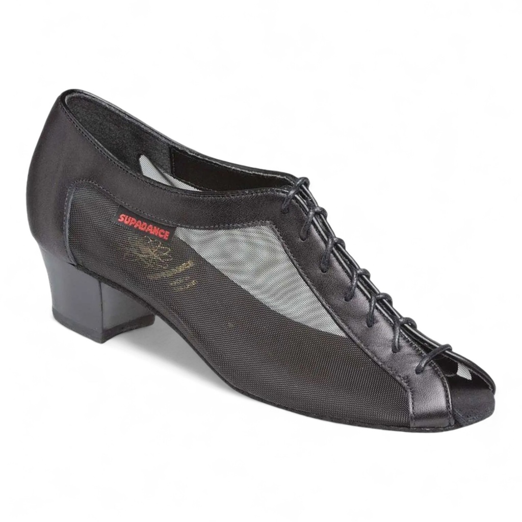 Modèle 1224 Black Leather / Mesh (UK 2,0 (ca, EU 34), non végétalien)