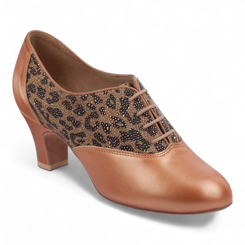 Style 1227 Flesh Sateen Leather / Leopard Stingray (normal, UK 2,0 (ca, EU 34), non vegan)