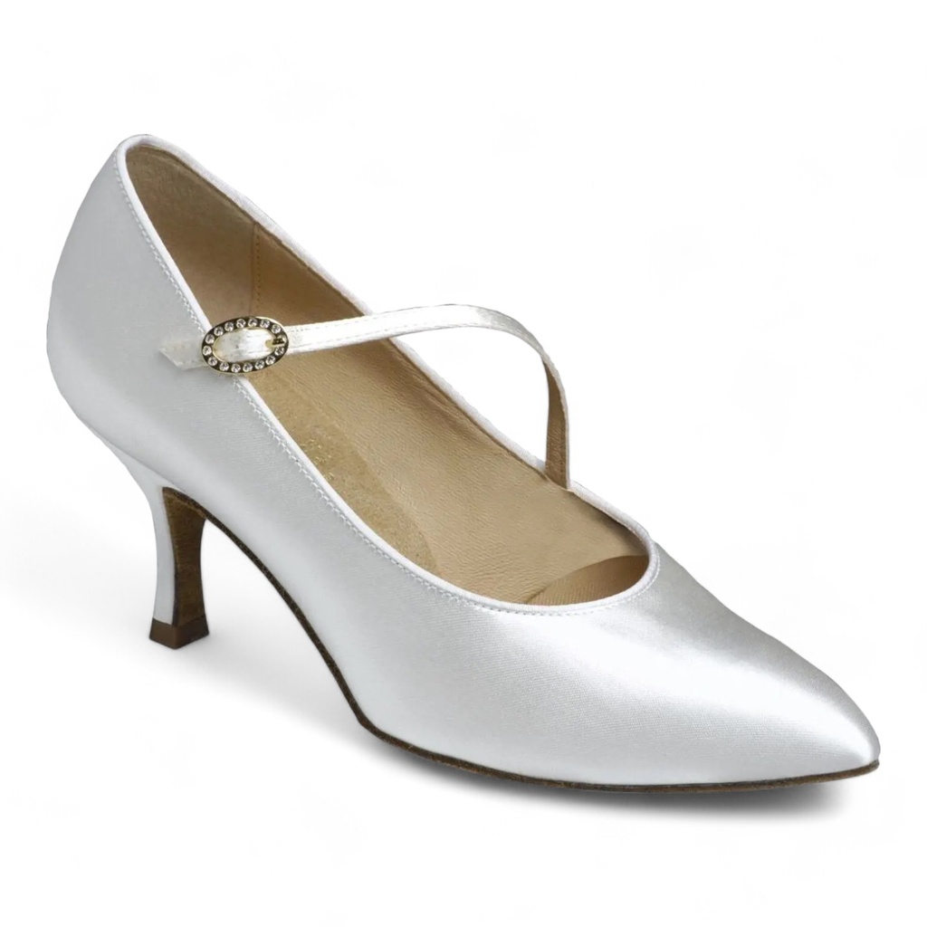 Modèle 1004 White Satin (2" (5,08 cm), Contour, normal, UK 2,0 (ca, EU 34), non végétalien)