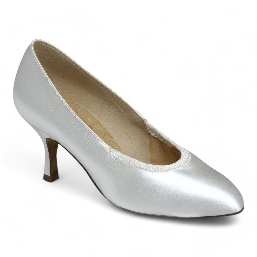 Style 1008 White Satin (2" (5,08 cm), Contour, normal, UK 2,0 (ca, EU 34), non vegan)