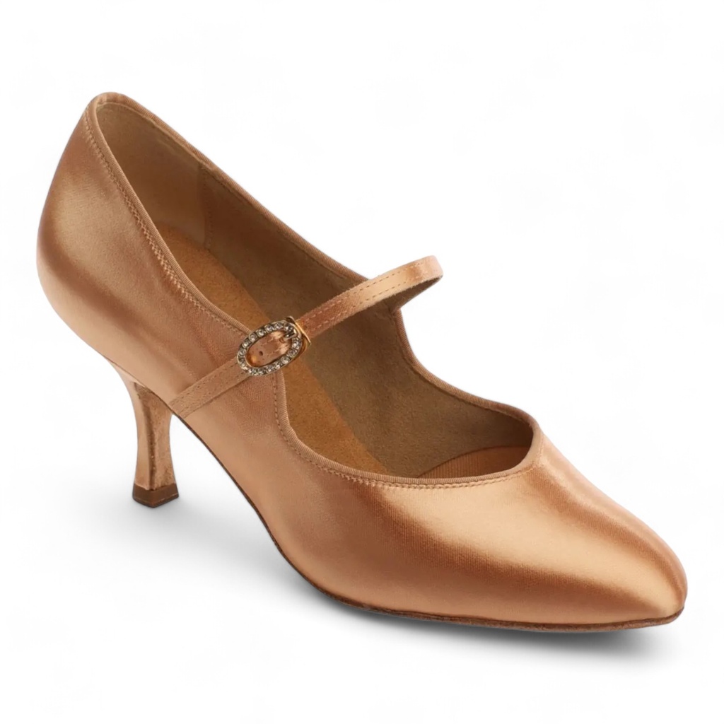 Modèle 1012 Flesh Satin (2" (5,08 cm), Contour, normal, UK 2,0 (ca, EU 34), non végétalien)