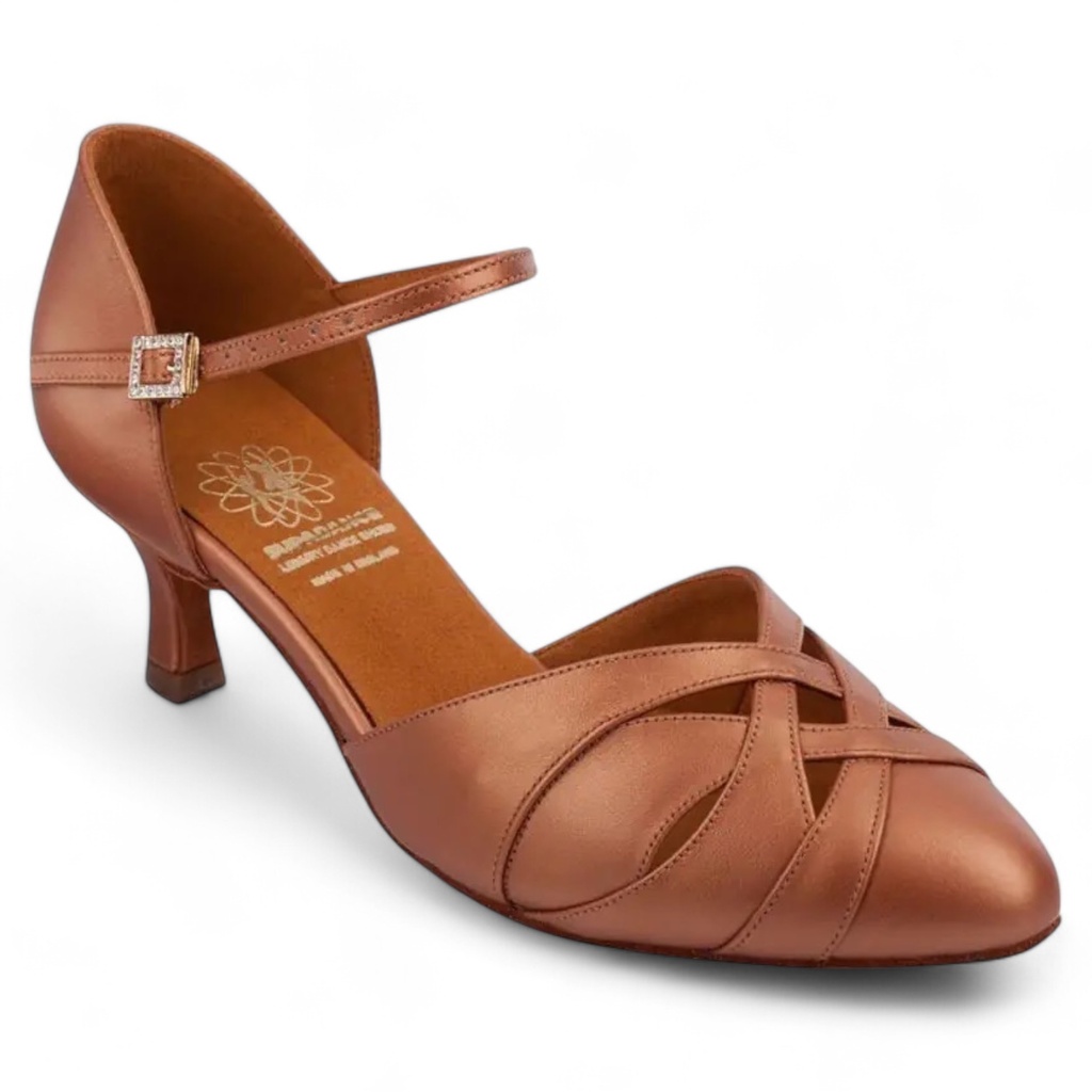 Modèle 1531 Dark Tan Sateen Leather (2" (5,08 cm), normal, UK 2,0 (ca, EU 34), non végétalien)