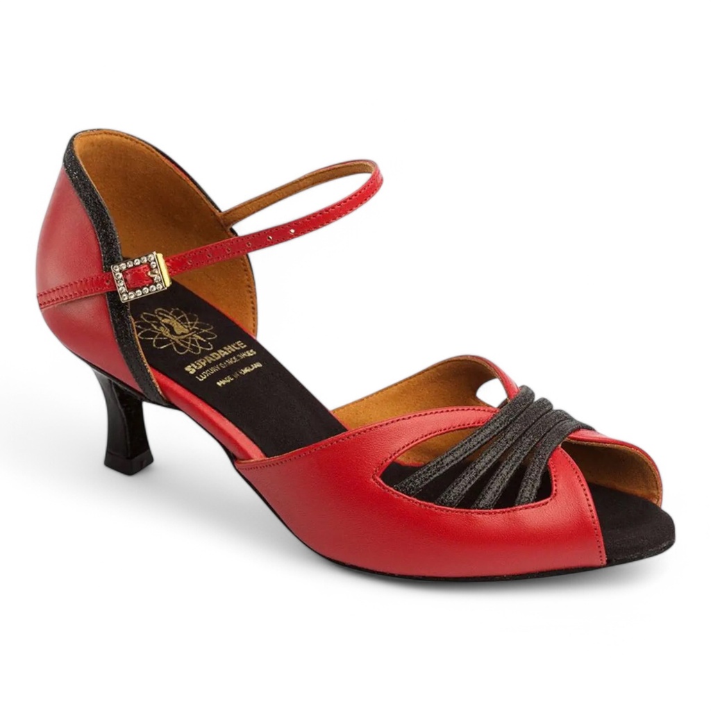 Style 1536 Black/Red Leather