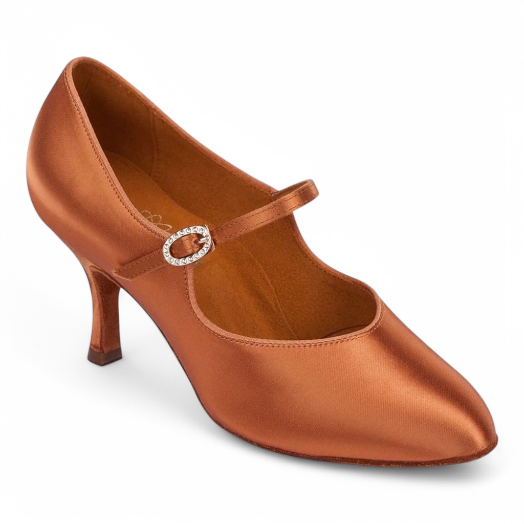 Modèle 1012 Dark Tan Satin (2" (5,08 cm), Contour, normal, UK 2,0 (ca, EU 34), non végétalien)