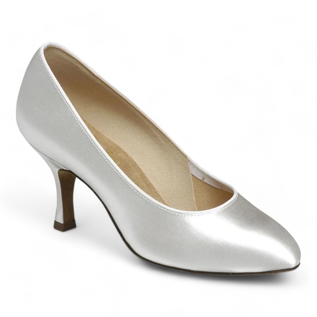 Modèle 1016 White Satin 2" Slim (SALE) (UK 3,0 (ca. EU 35))