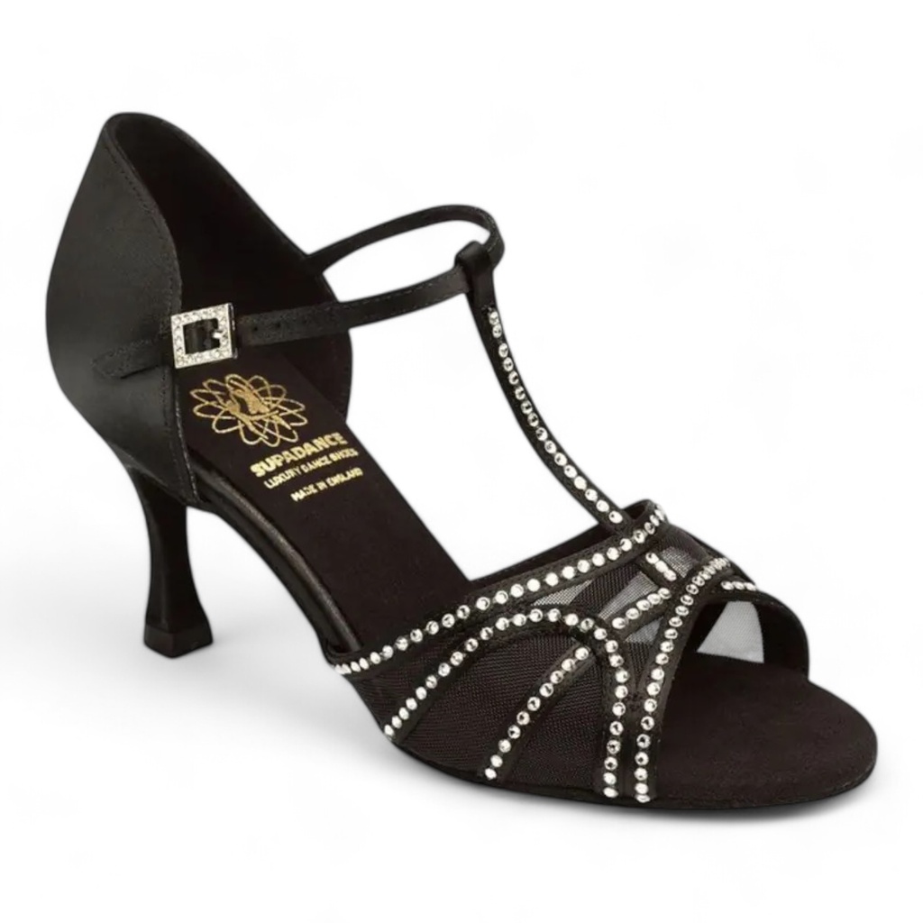 Modèle 1541 Black Satin (2,5" (6,3 cm), Stiletto, normal, UK 2,0 (ca, EU 34), non végétalien)
