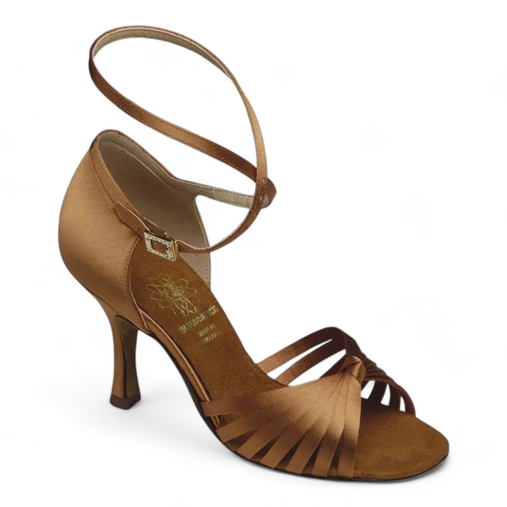 Modèle 1063 Dark Tan Satin (2" (5,08 cm), Contour, étroit (N), UK 2,0 (ca, EU 34), non végétalien)