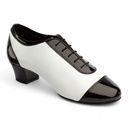 Modell 8505 Black Patent / White Leather