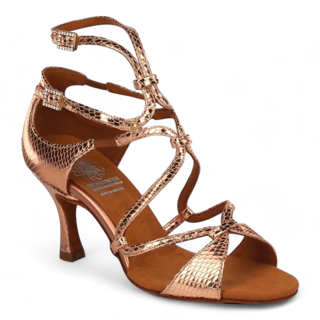 Style 1062 Bronze Embossed Leather (2" (5,08 cm), Flare, normal, UK 2,0 (ca, EU 34), non vegan)
