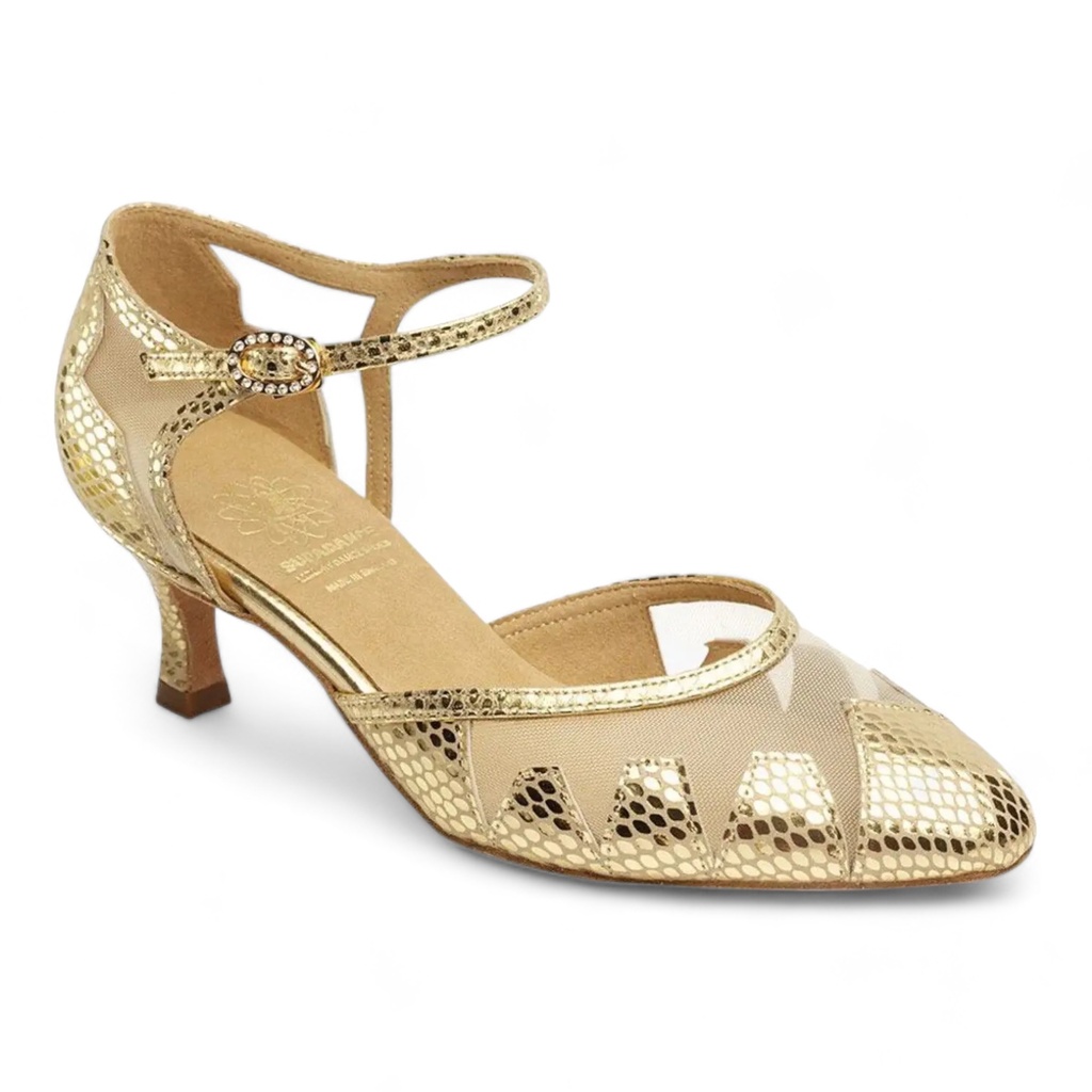 Style 1040 Gold Embossed Leather / Mesh