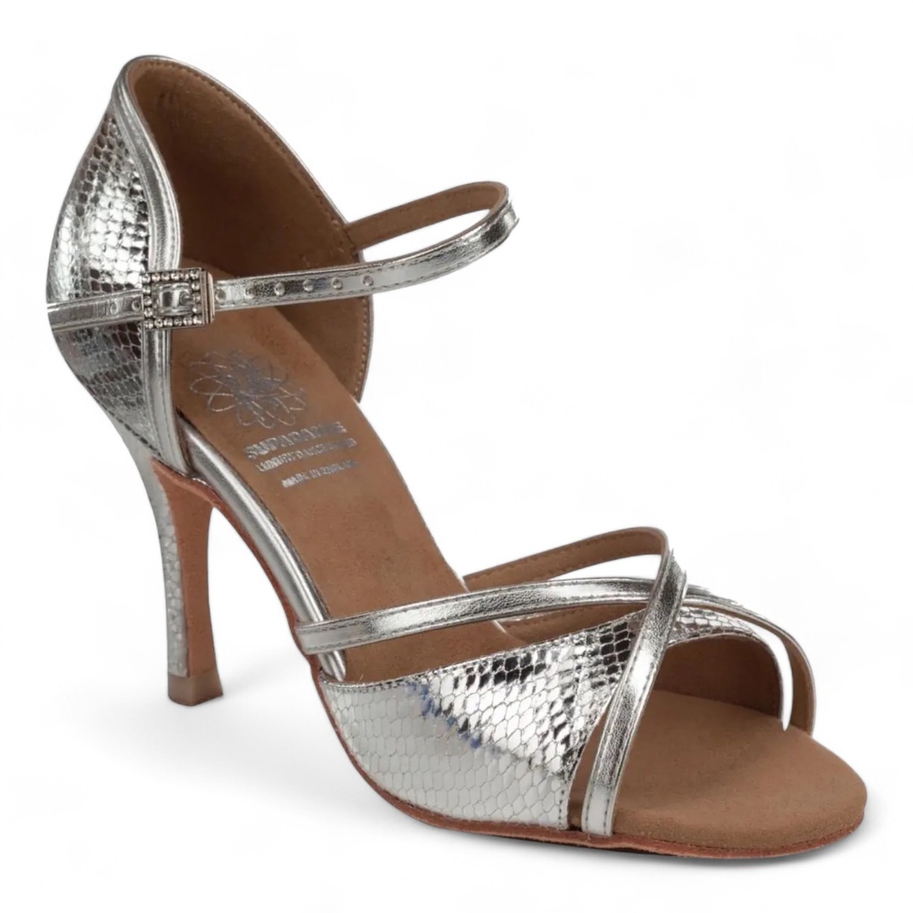 Modèle 1073 Silver Embossed Leather (2" (5,08 cm), Flare, normal, UK 2,0 (ca, EU 34), non végétalien)