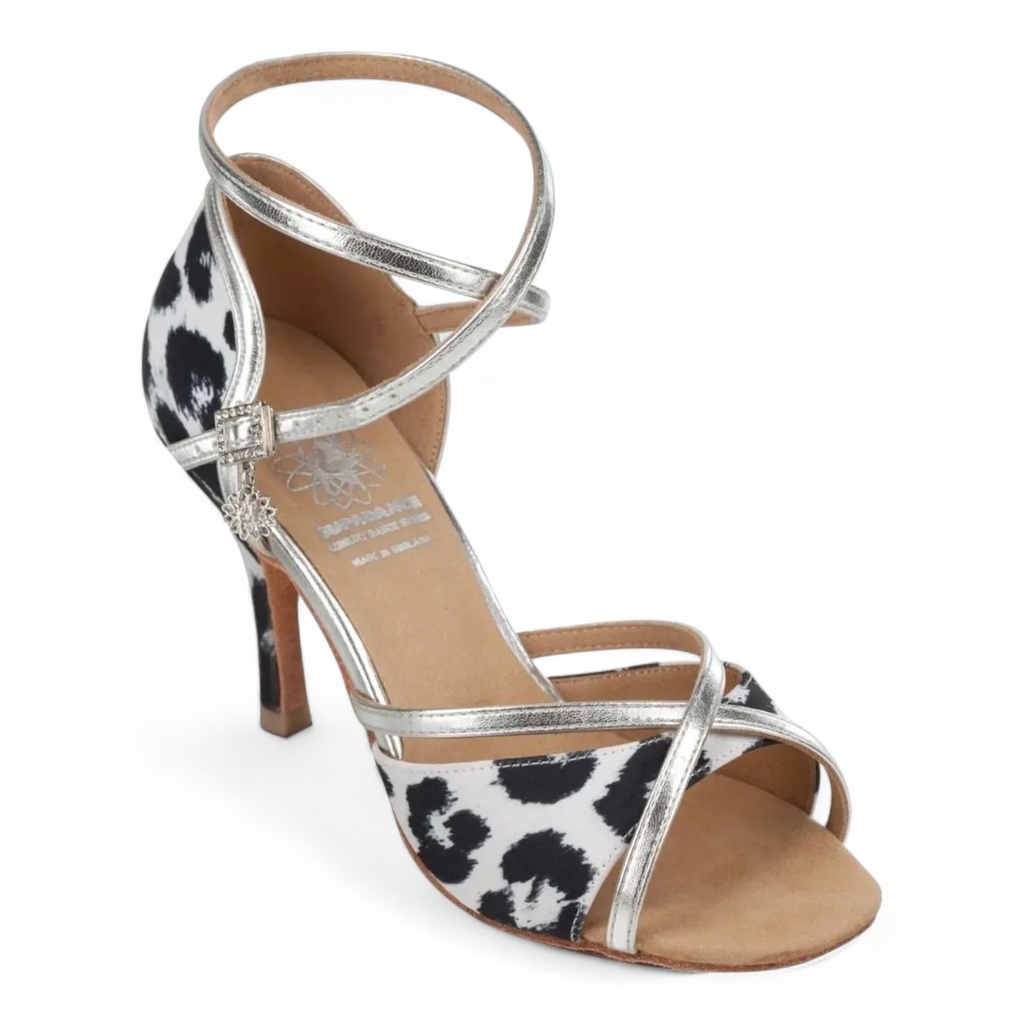 Modèle 1073 White Leopard Print (2" (5,08 cm), Flare, normal, UK 2,0 (ca, EU 34), non végétalien)
