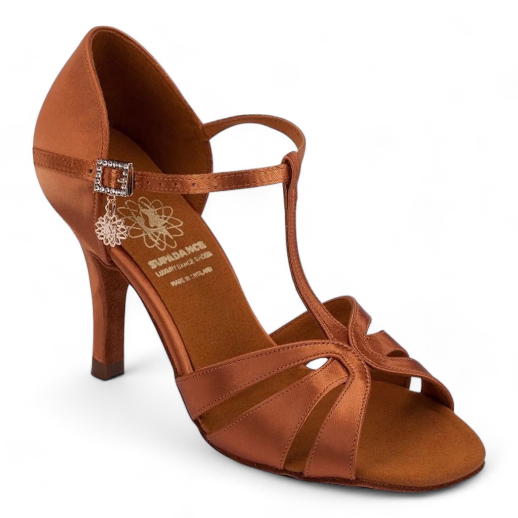 Modèle 1177 Dark Tan Satin (2,5" (6,3 cm), normal, UK 2,0 (ca, EU 34), non végétalien)