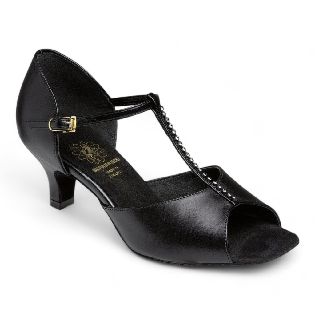 Style 1529 Black Leather (2" (5,08 cm), Cuban, wide (W), UK 2,0 (ca, EU 34), non vegan)