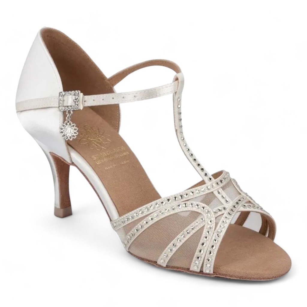 Modèle 1541 White Satin (2,5" (6,3 cm), Stiletto, normal, UK 2,0 (ca, EU 34), non végétalien)
