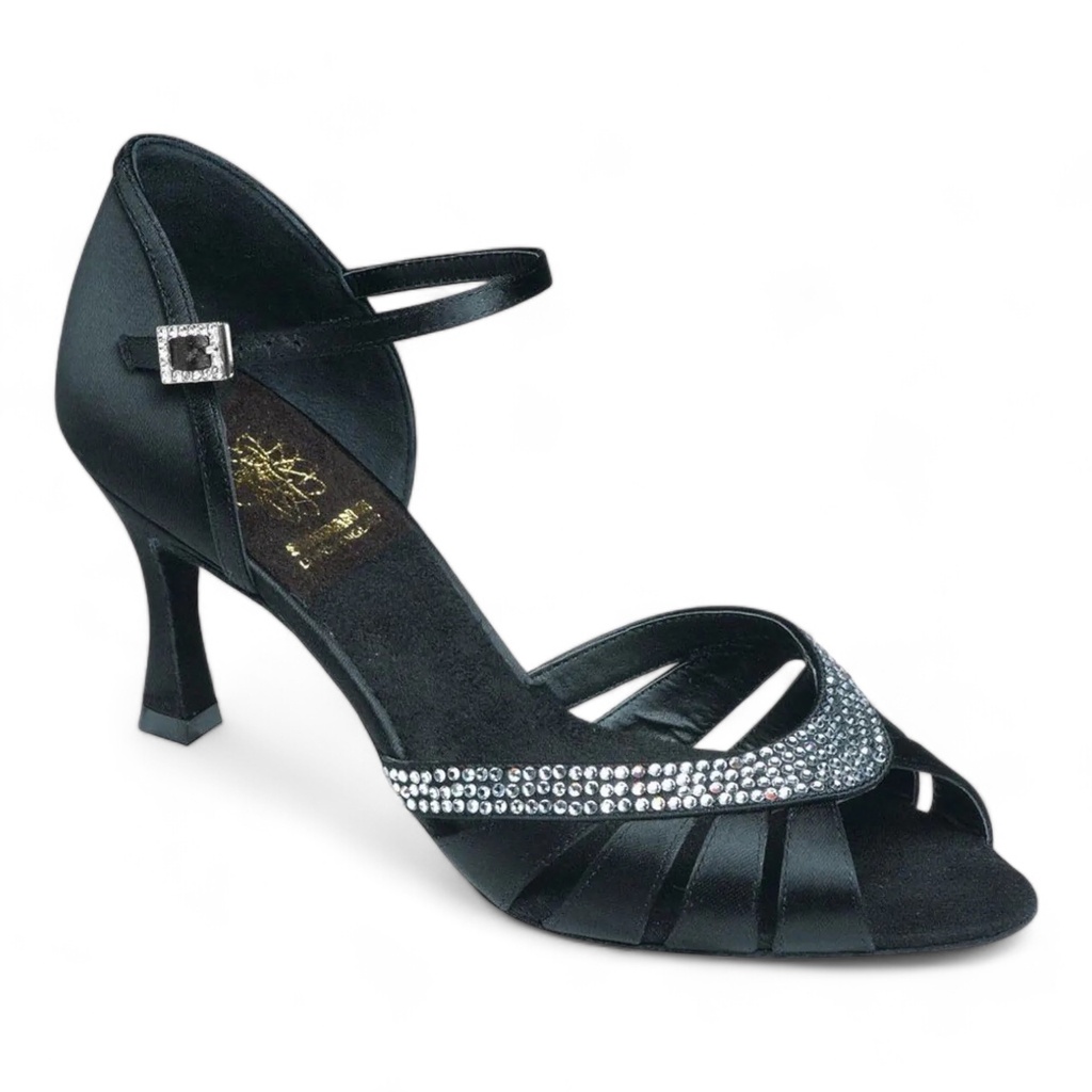 Modell 1543 Black Satin (2" (5cm), normal, UK 2,0 (ca. EU 34), nicht vegan (Standard))