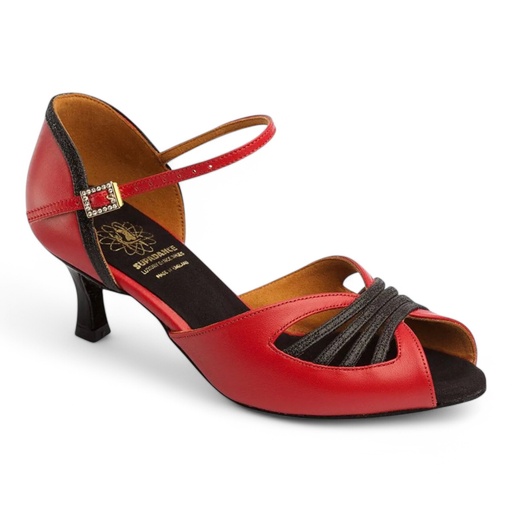 Style 1536 Black/Red Leather